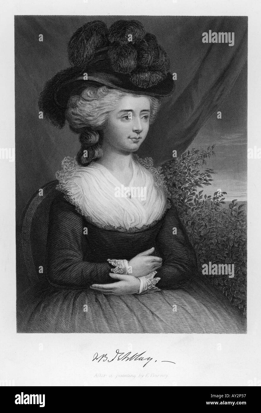 Fanny Burney E Burney Banque D'Images