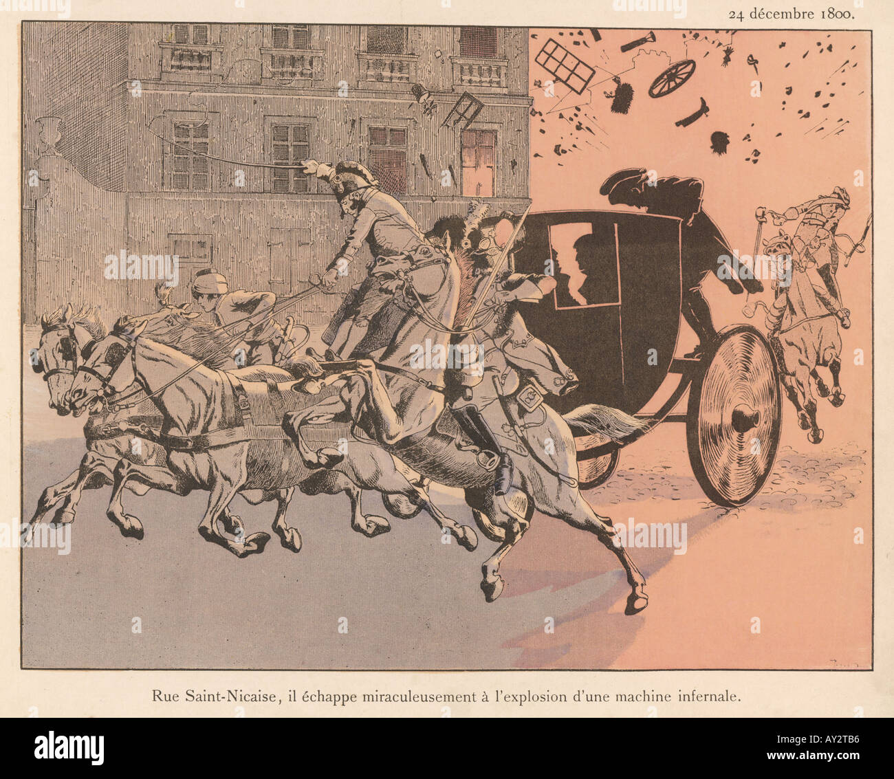 Napoléon a attaqué Banque D'Images