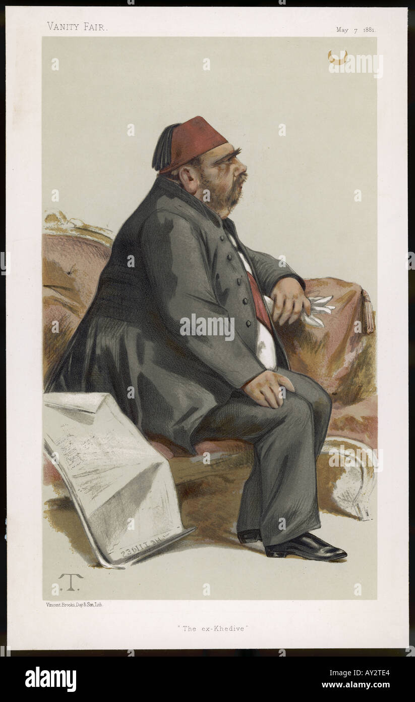 Ismaïl Pacha Vf 1881 Banque D'Images
