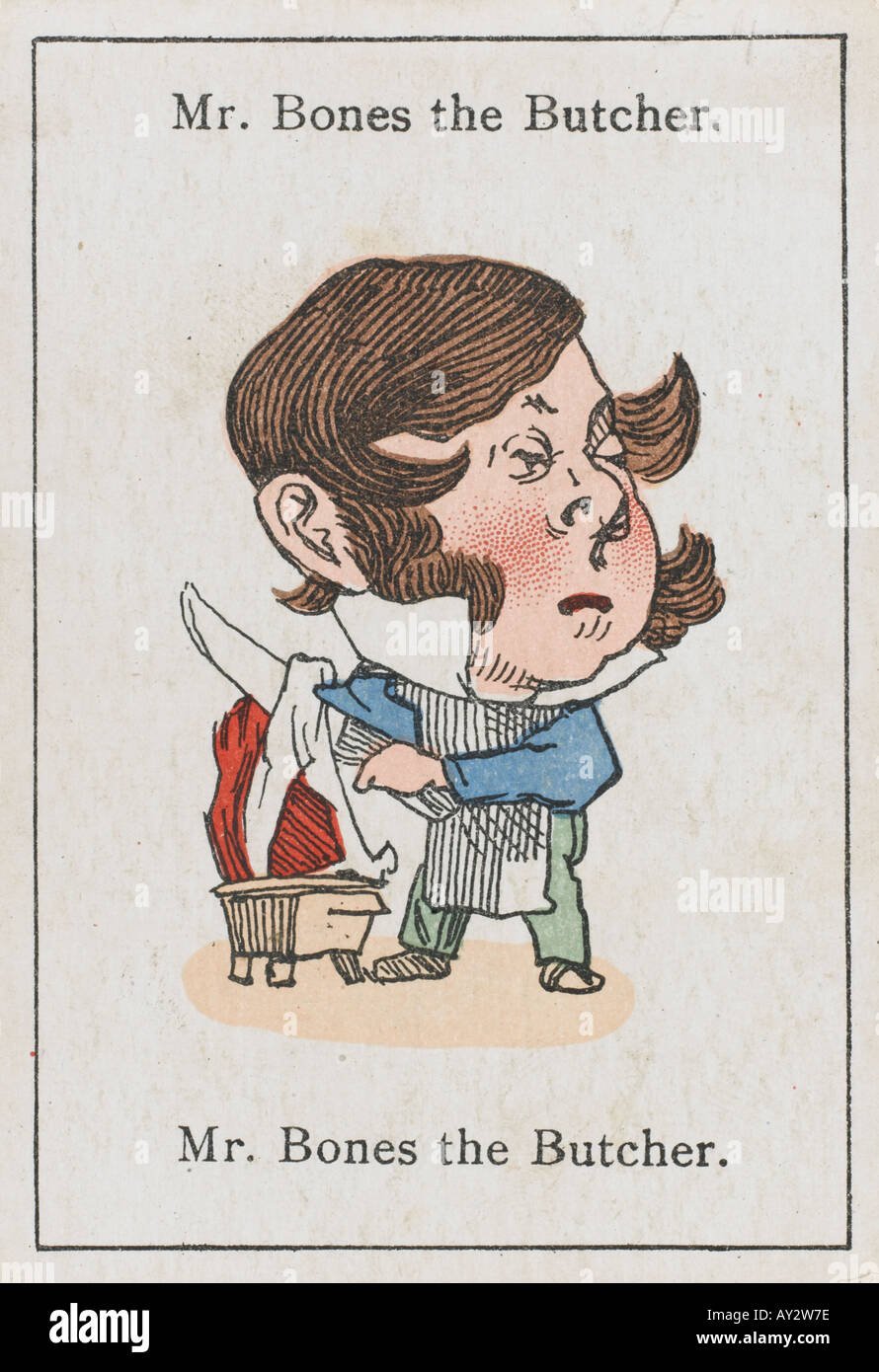 Boutiques Butcher Mr Bones Banque D'Images