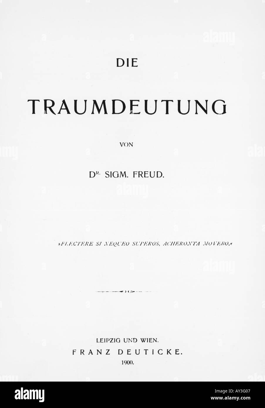 Freud rêve Interp. 89 Banque D'Images