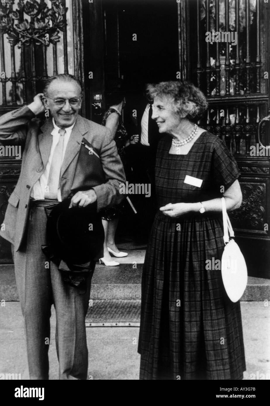 Anna Freud avec l'homme 171c Banque D'Images