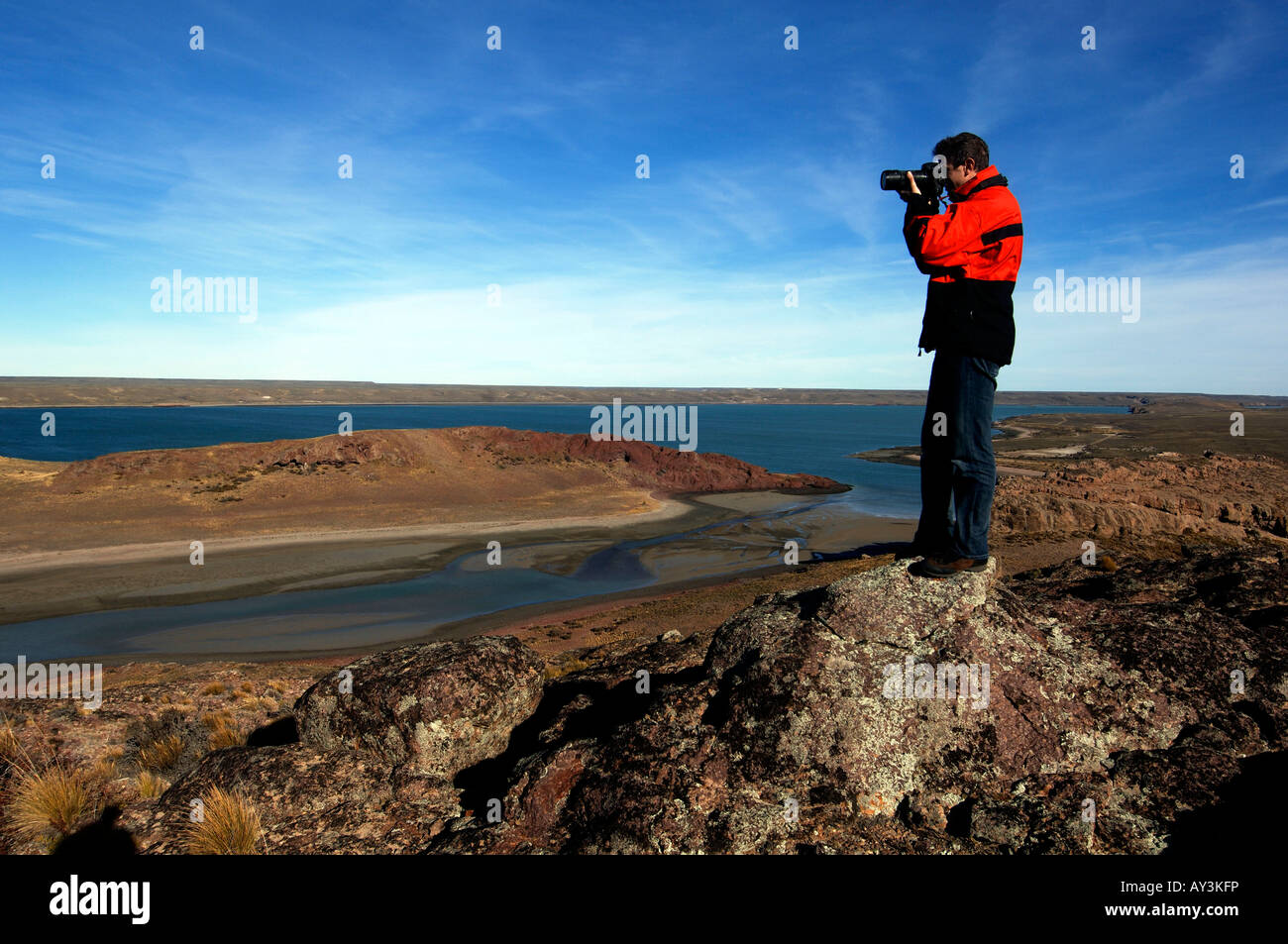 Argentine Patagonie Puerto Deseado landscape Banque D'Images
