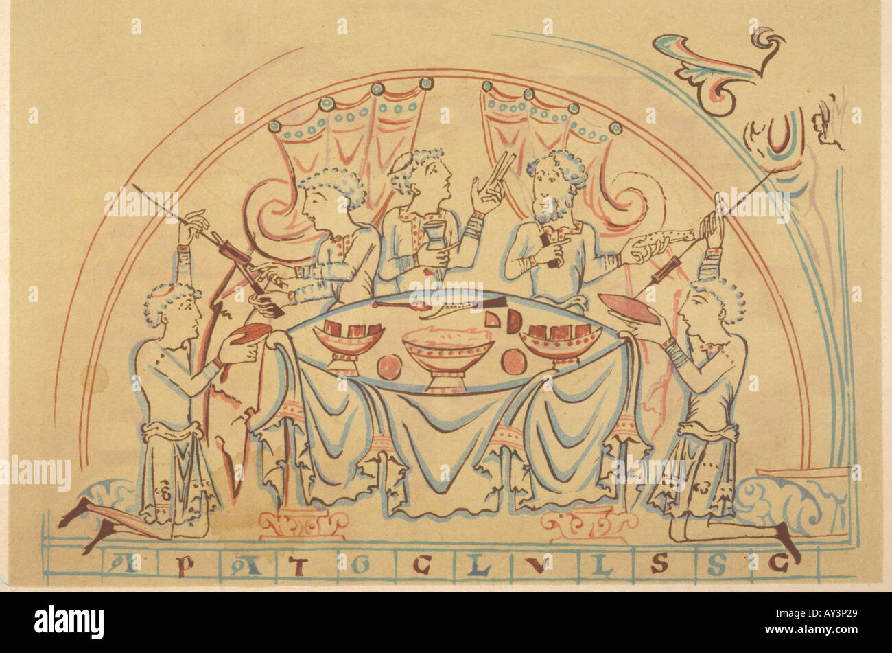 C11 Banquet Tib Cott Banque D'Images