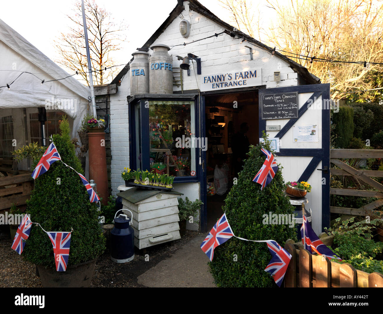 Fannys Farm Shop Merstham Surrey Banque D'Images