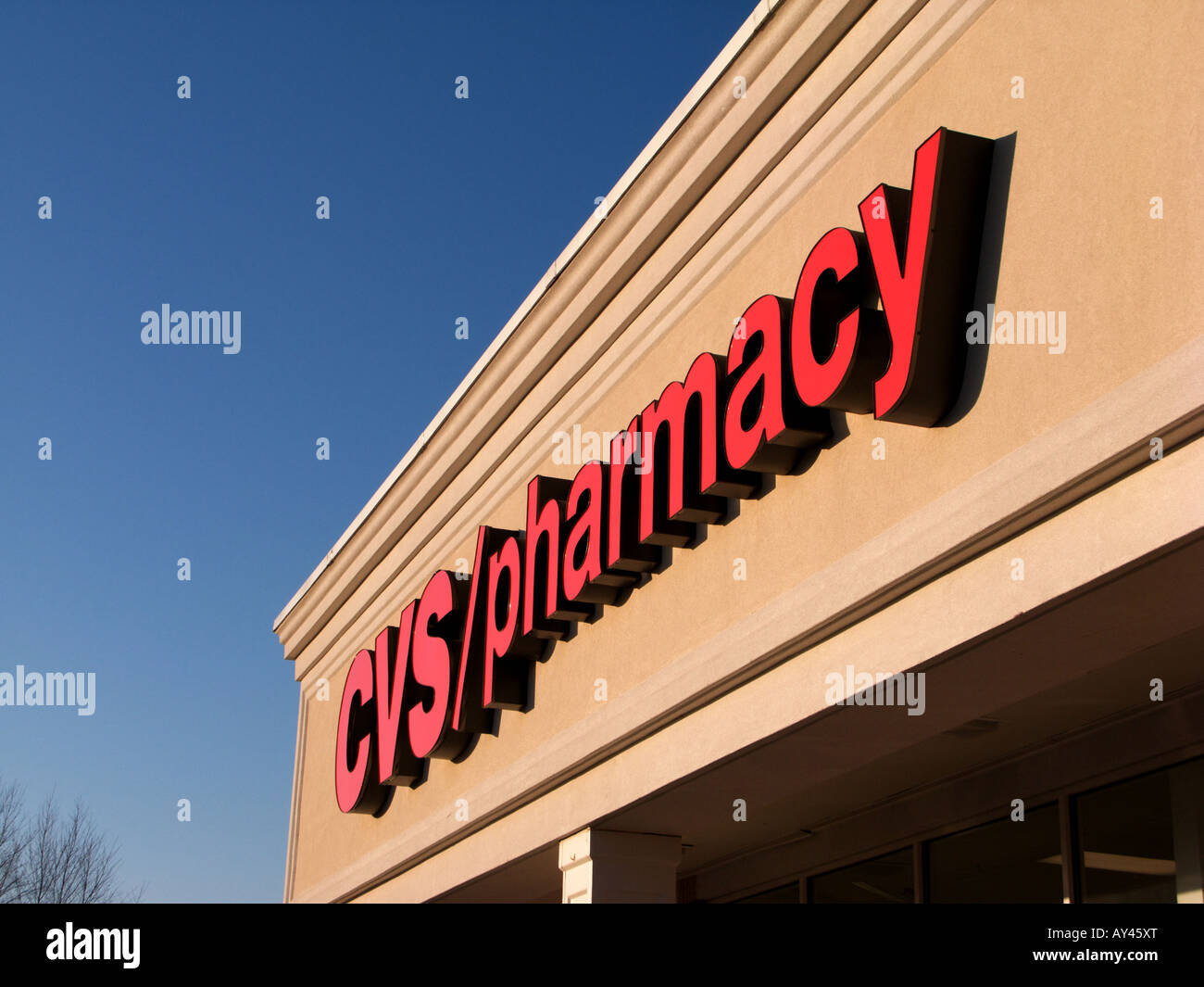 Close up of CVS Pharmacy sign Banque D'Images