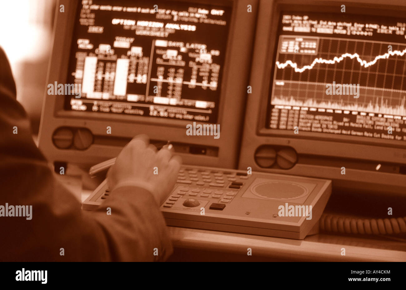 trading en ligne Banque D'Images