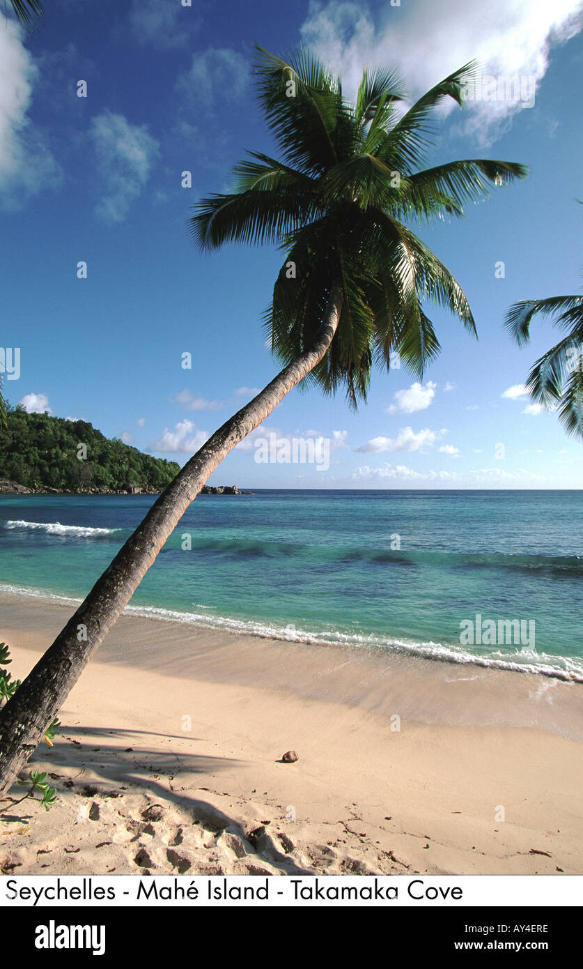 Seychelles Mahé Anse Takamaka Banque D'Images