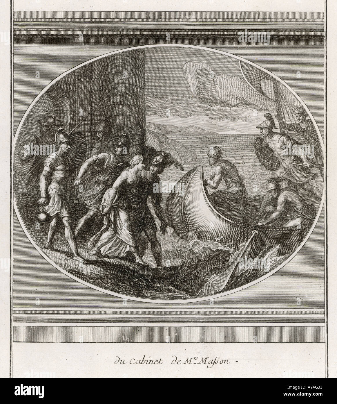 Helen Elopes avec Paris Banque D'Images