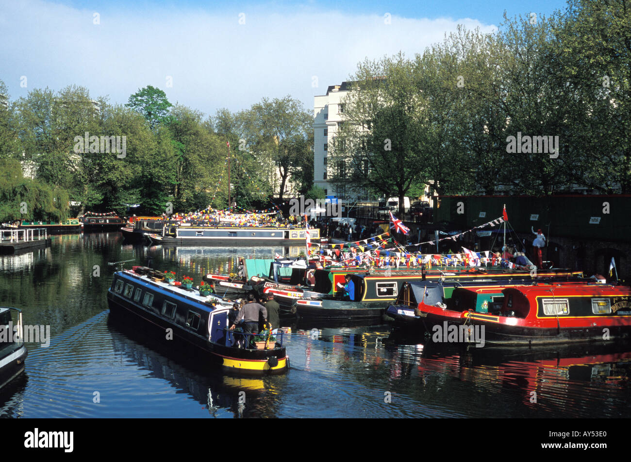 La petite Venise Londres Angleterre Banque D'Images