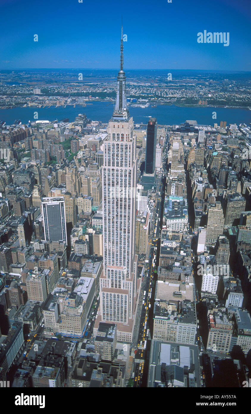 Empire State Building de New York New York Banque D'Images