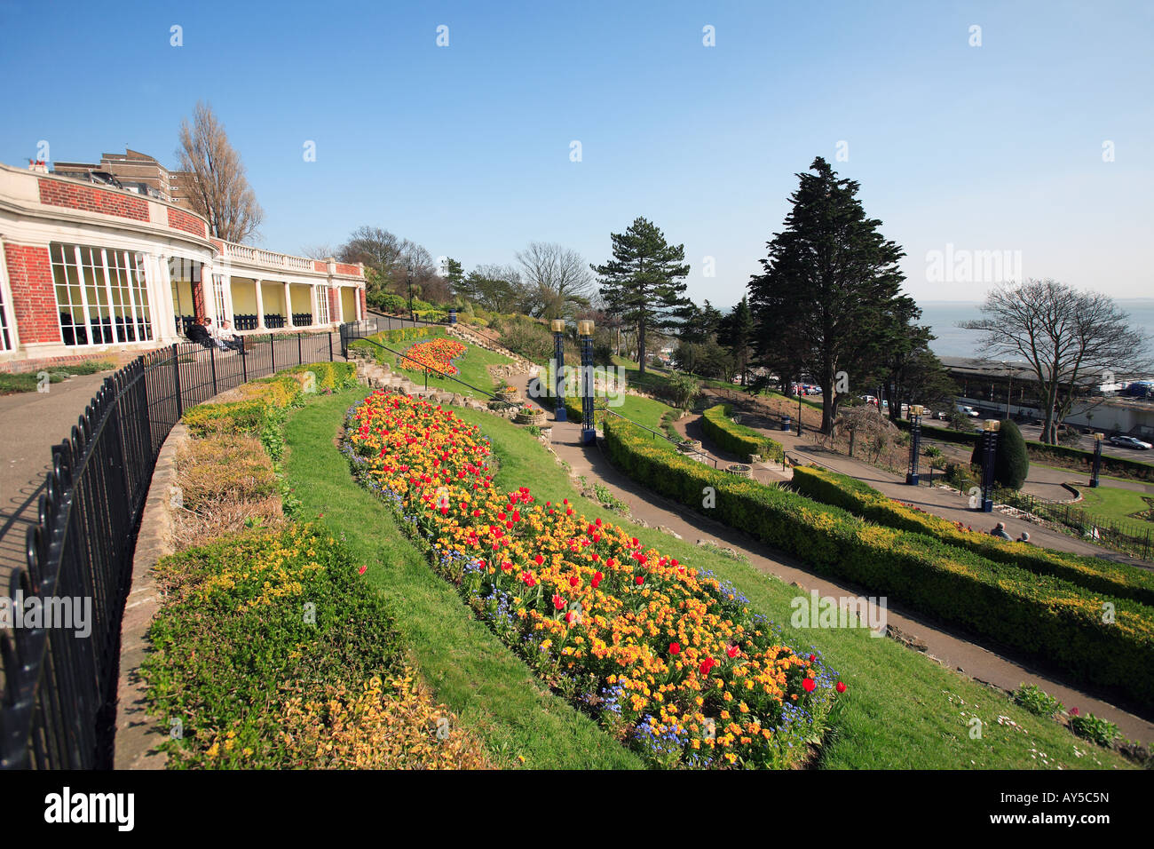 United Kingdom essex southend on sea cliff gardens Banque D'Images