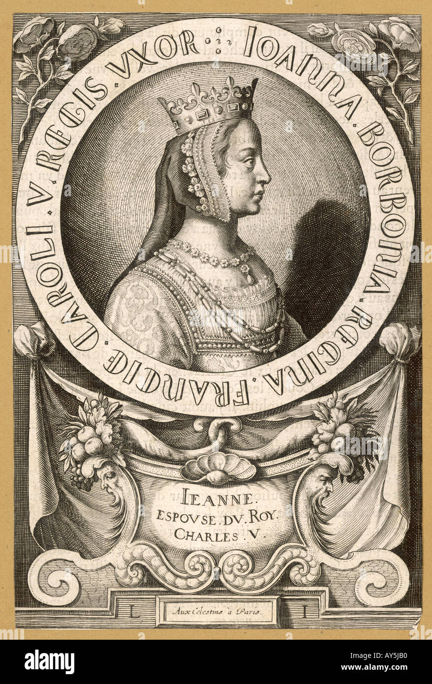 Jeanne de Bourbon Banque D'Images