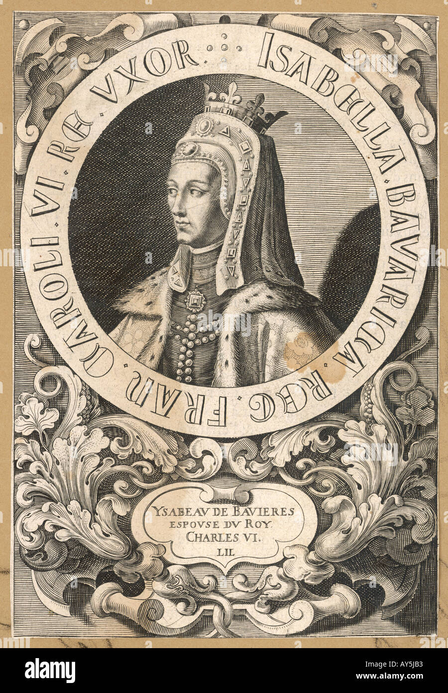 Isabeau de Baviere Banque D'Images