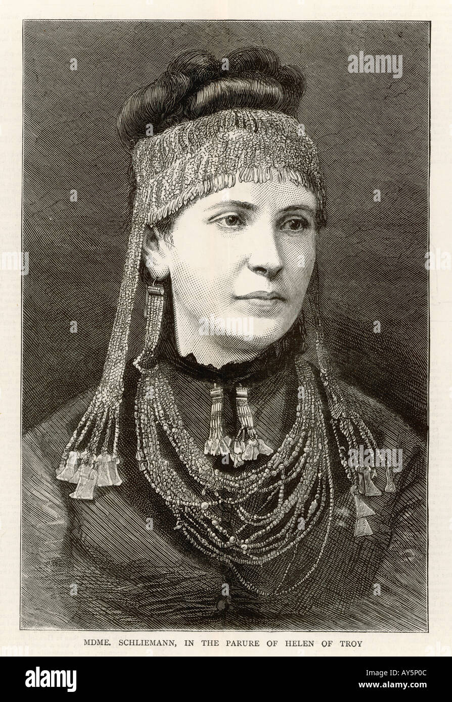 Madame Schliemann Banque D'Images