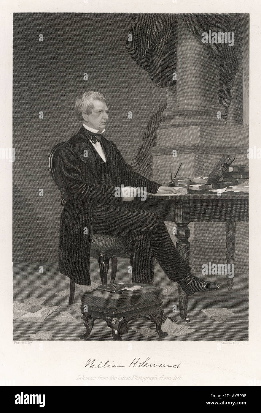 William Henry Seward Banque D'Images