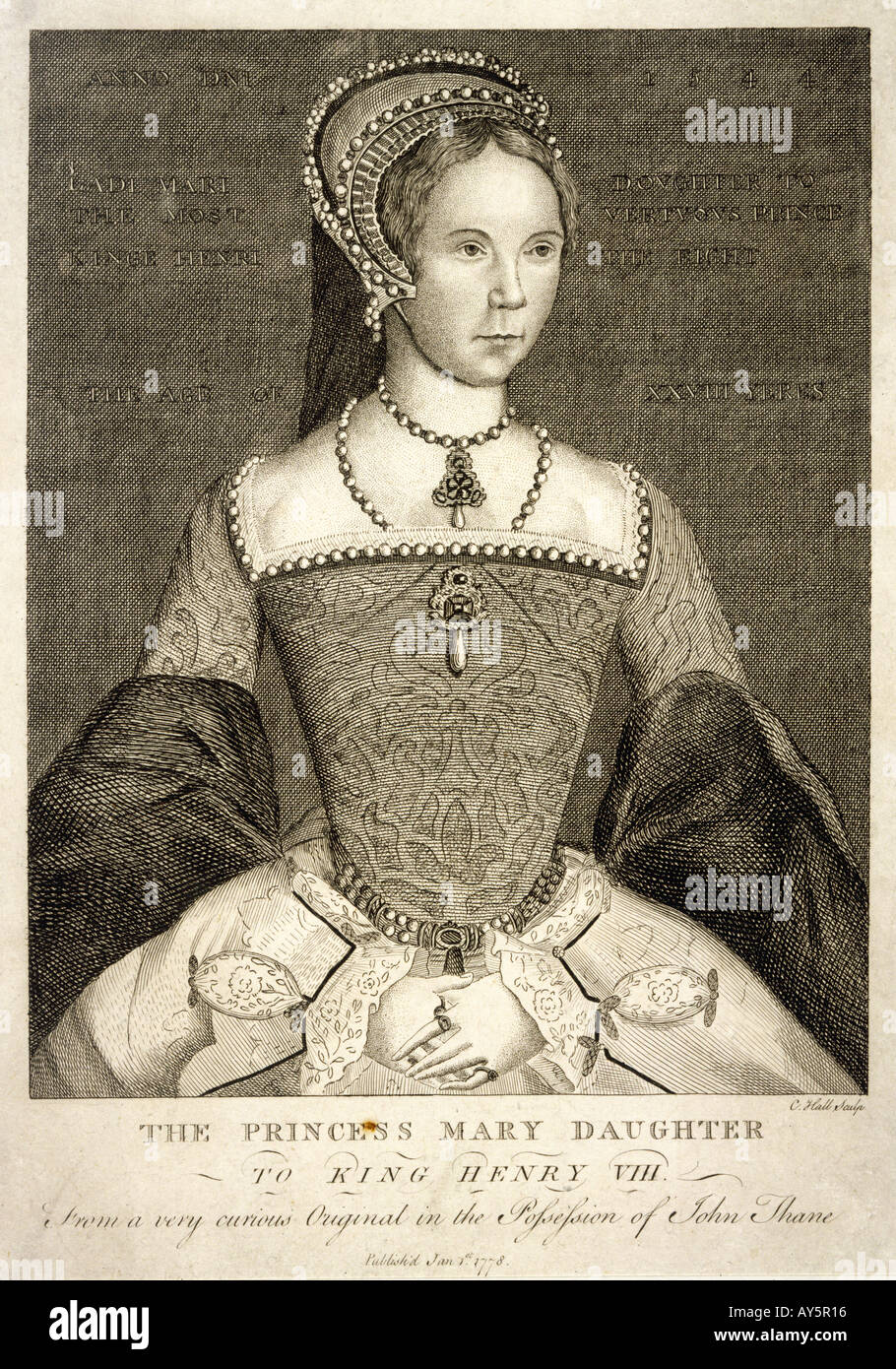 Mary Tudor Hall Banque D'Images