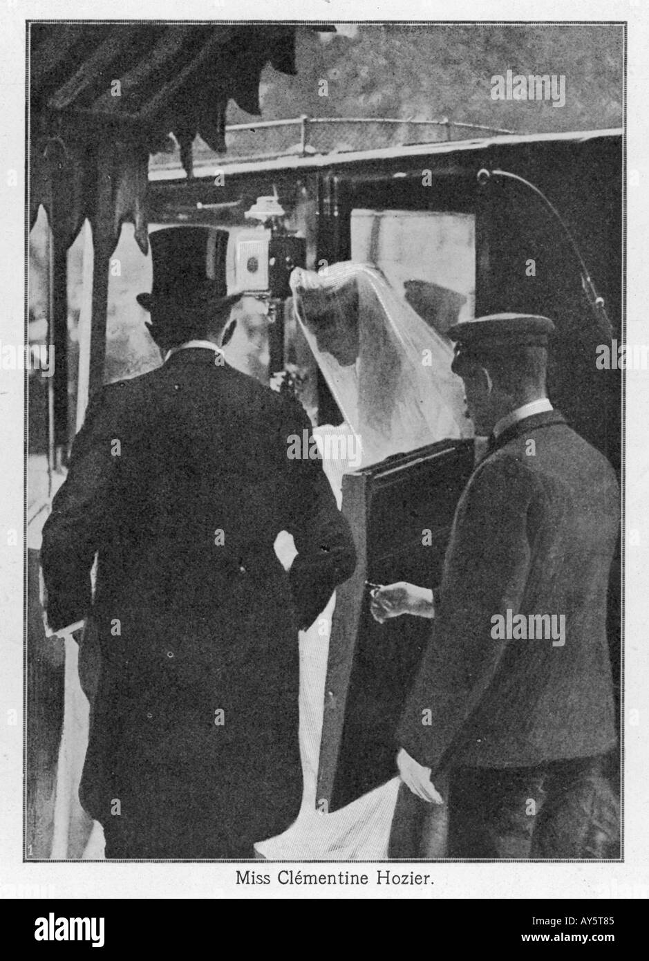 Churchills jour de Mariage Banque D'Images