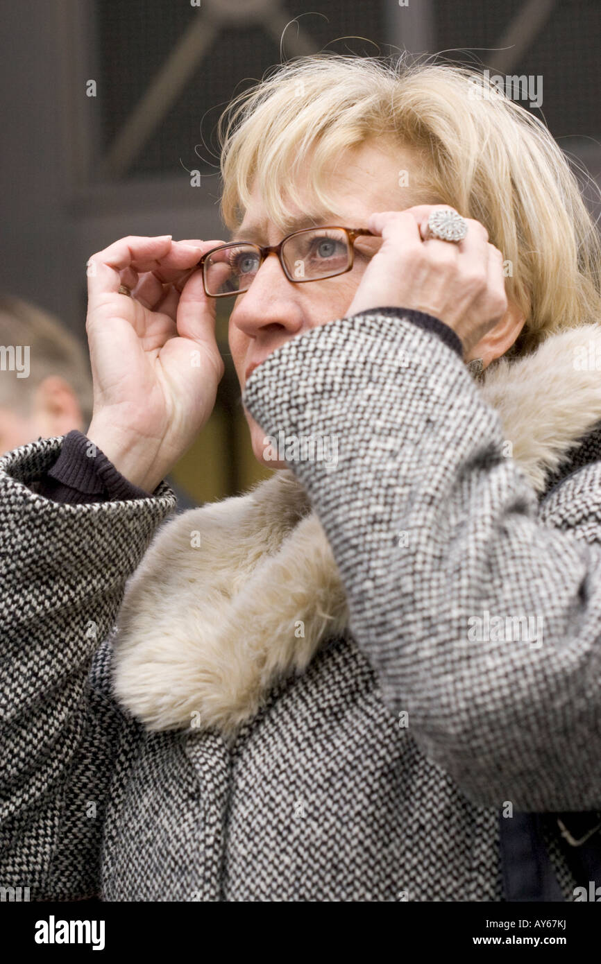 Les gens sur place, London Banque D'Images