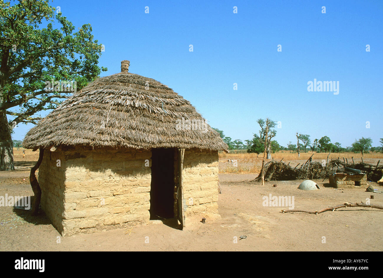 Sénégal Delta du Siné Saloum région Fatick Diakhao Petit village aux environs Banque D'Images