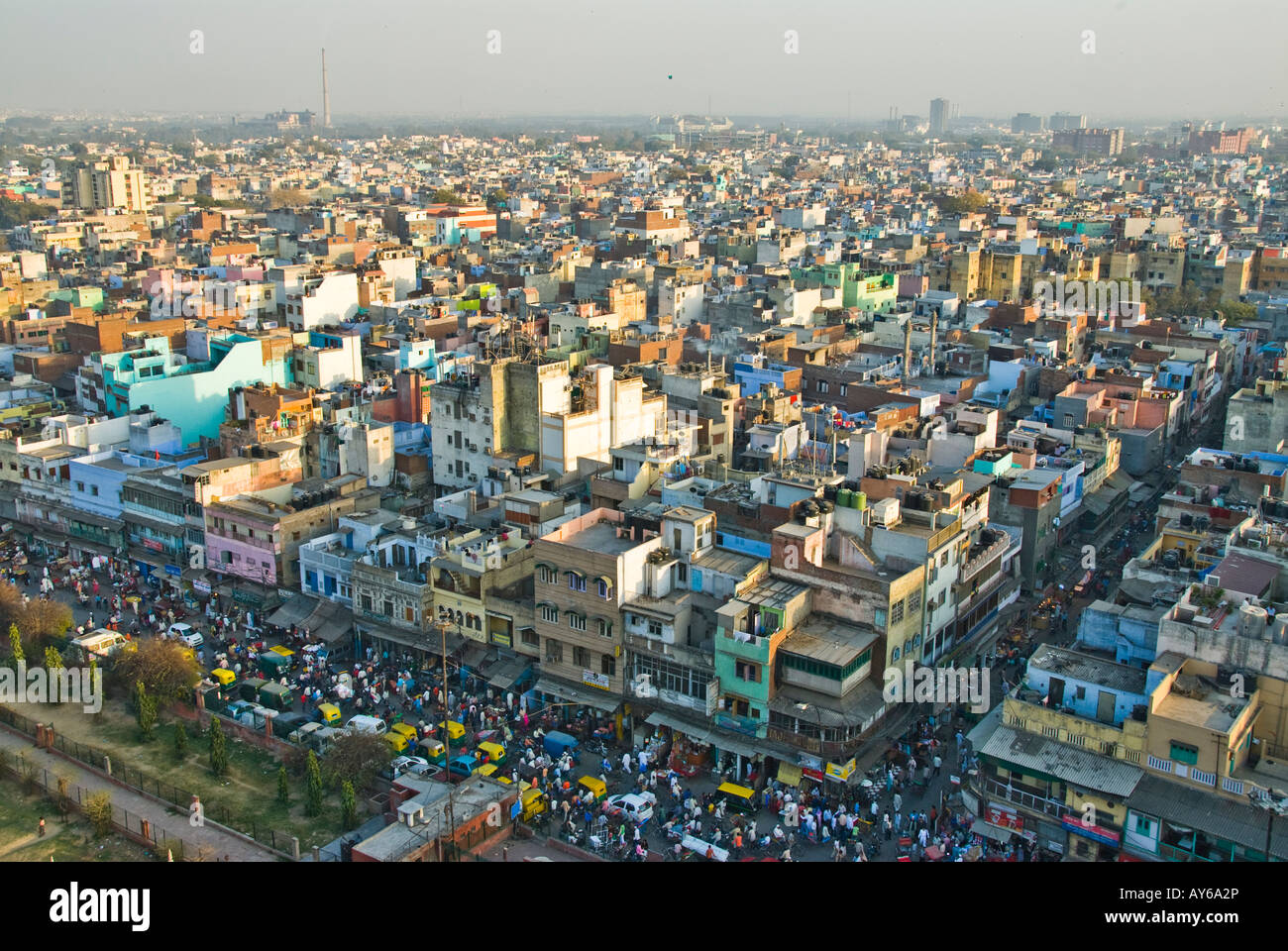 Une vue de la mosquée Jama Masjid de Delhi Banque D'Images