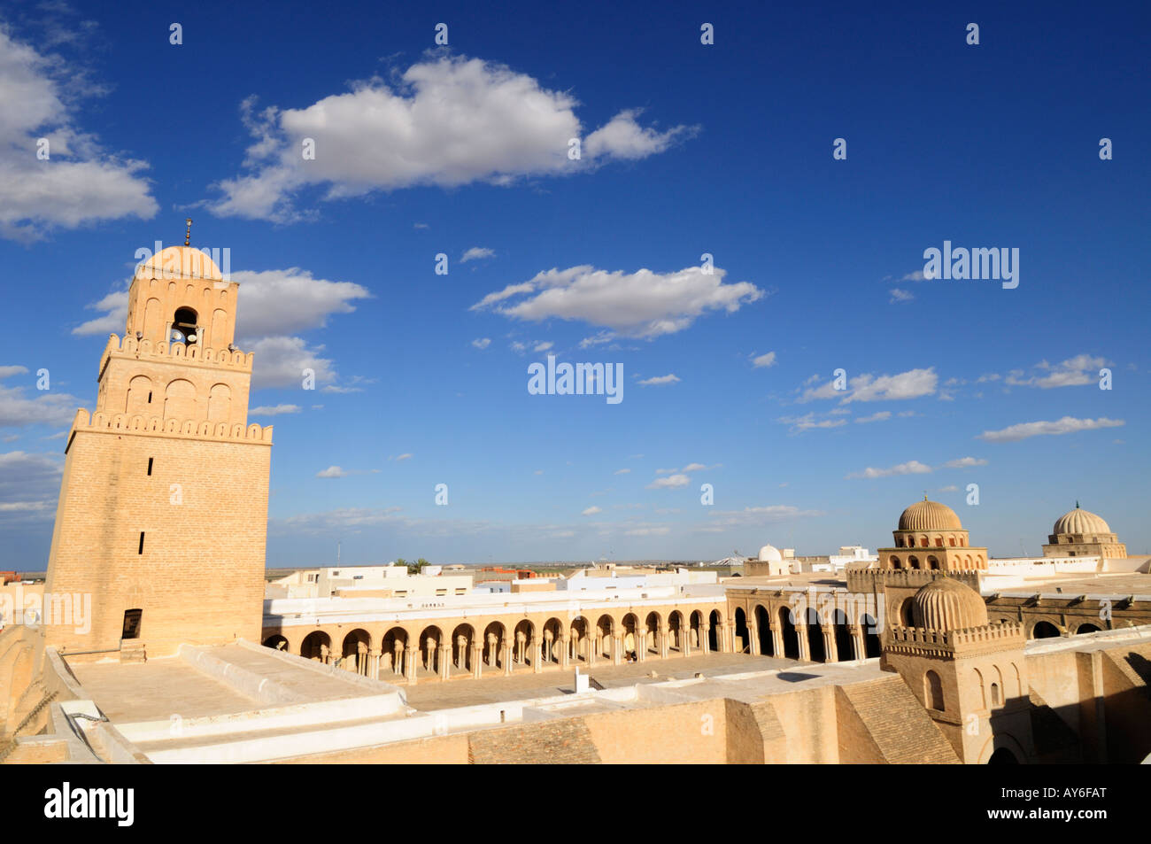Grande Mosquée, Kairouan, Tunisie, Afrique du Nord Banque D'Images