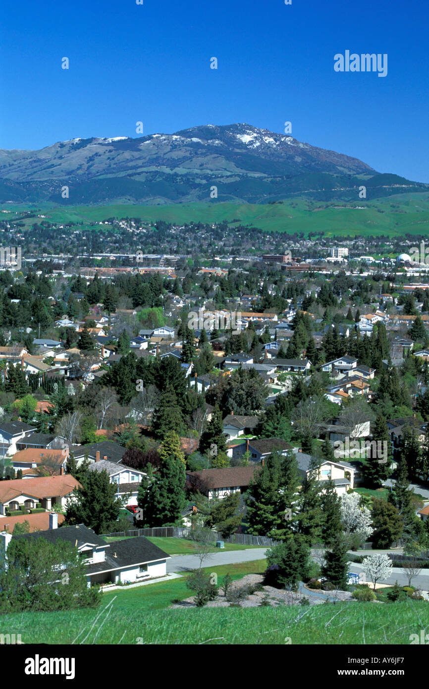 Logement urbain à San Francisco Bay Area banlieue de Californie Banque D'Images