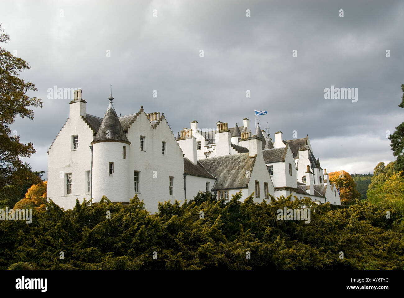 Le château de Blair Atholl Estates (Perthshire), Pitlochry, Highlands, Scotland Banque D'Images