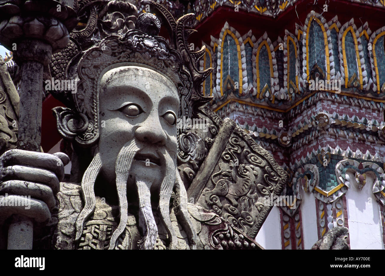 Temple Wat Pho Bangkok 1 Banque D'Images