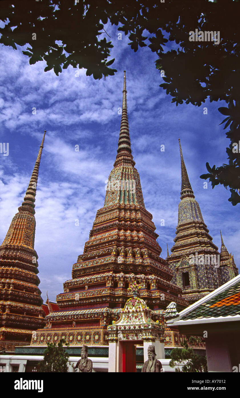 Temple Wat Pho Bangkok 2 Banque D'Images