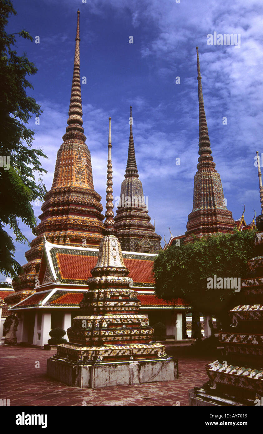 Temple Wat Pho Bangkok 8 Banque D'Images