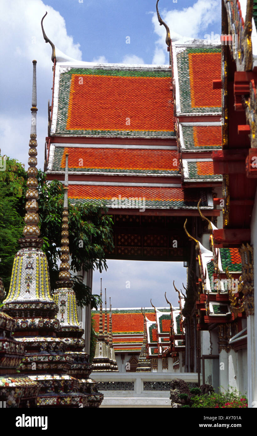 Temple Wat Pho Bangkok 9 Banque D'Images