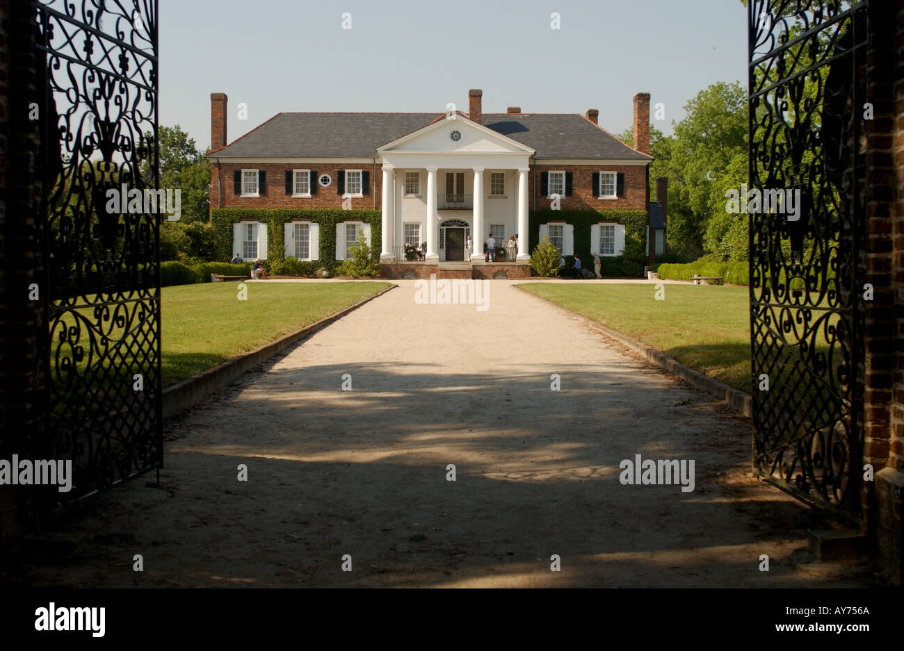 La Boone Hall Plantation dans le lowcountry en Caroline du Sud USA près de Charleston Banque D'Images