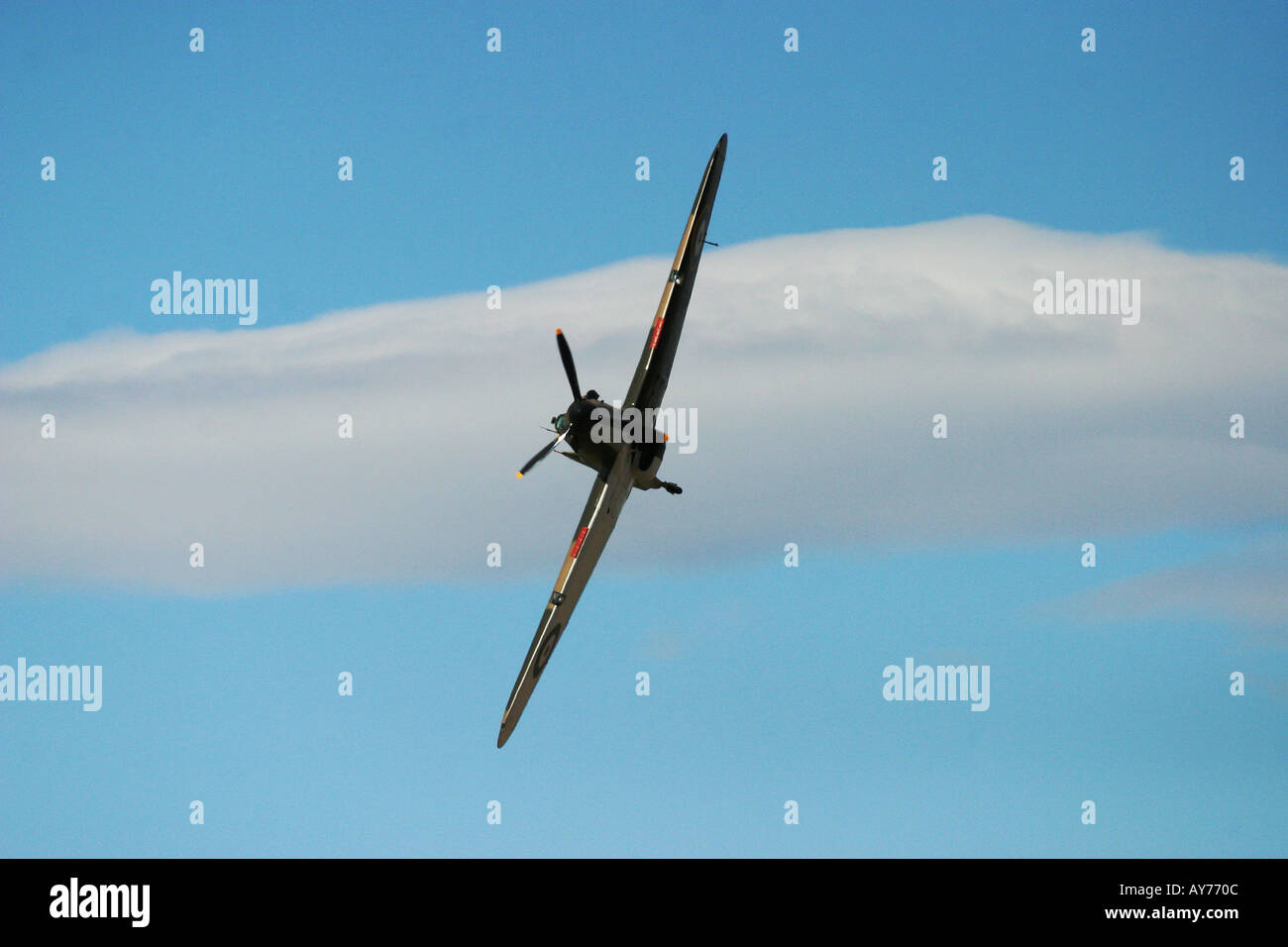 Hawker Hurricane British et alliés de la DEUXIÈME GUERRE MONDIALE Avion de chasse Banque D'Images