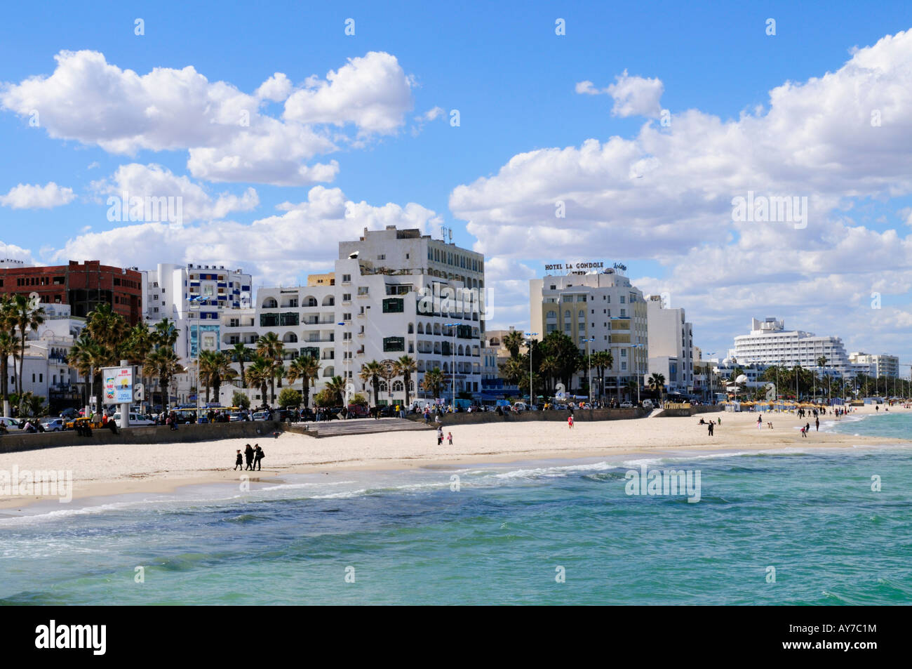 Front de mer à Sousse, Tunisie, Afrique du Nord Banque D'Images