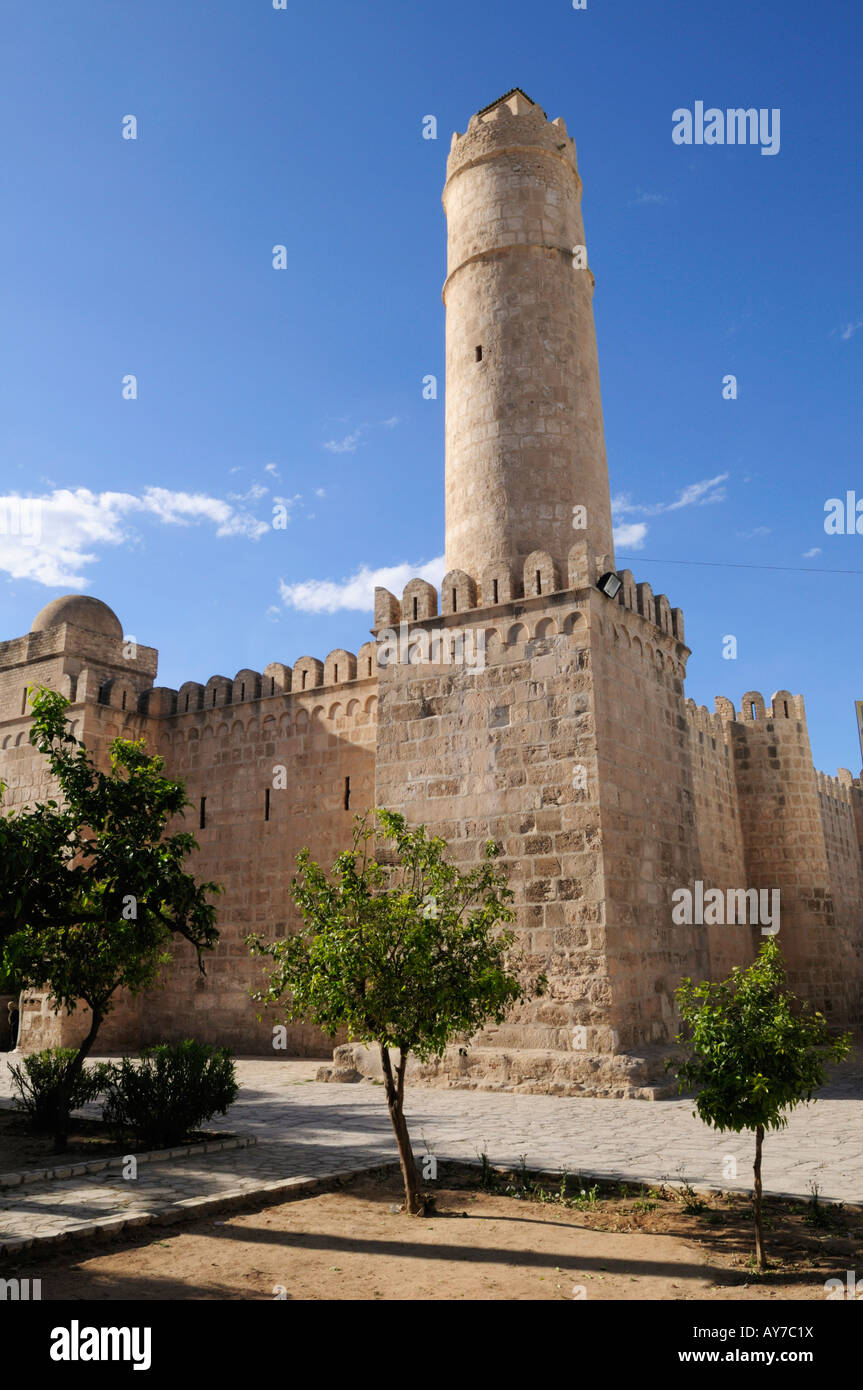 Tour du Ribat Sousse Tunisie Banque D'Images