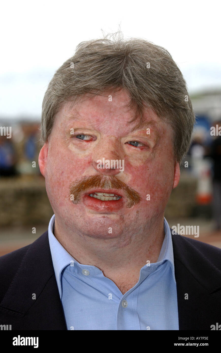 Héros de la guerre des Malouines et le vétéran Simon Weston Banque D'Images