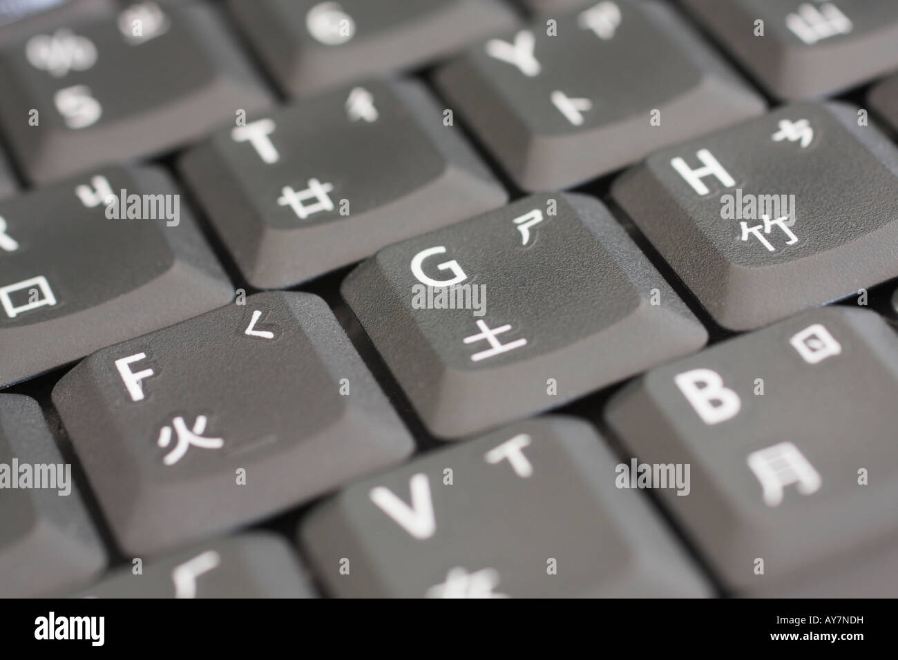 Close Up de clavier d'ordinateur portable avec l'anglais et en caractères  chinois Photo Stock - Alamy