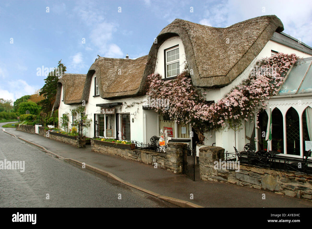 Le comté de Fermanagh Bellanaleck Sheelin Irish Lace Museum restaurant Banque D'Images