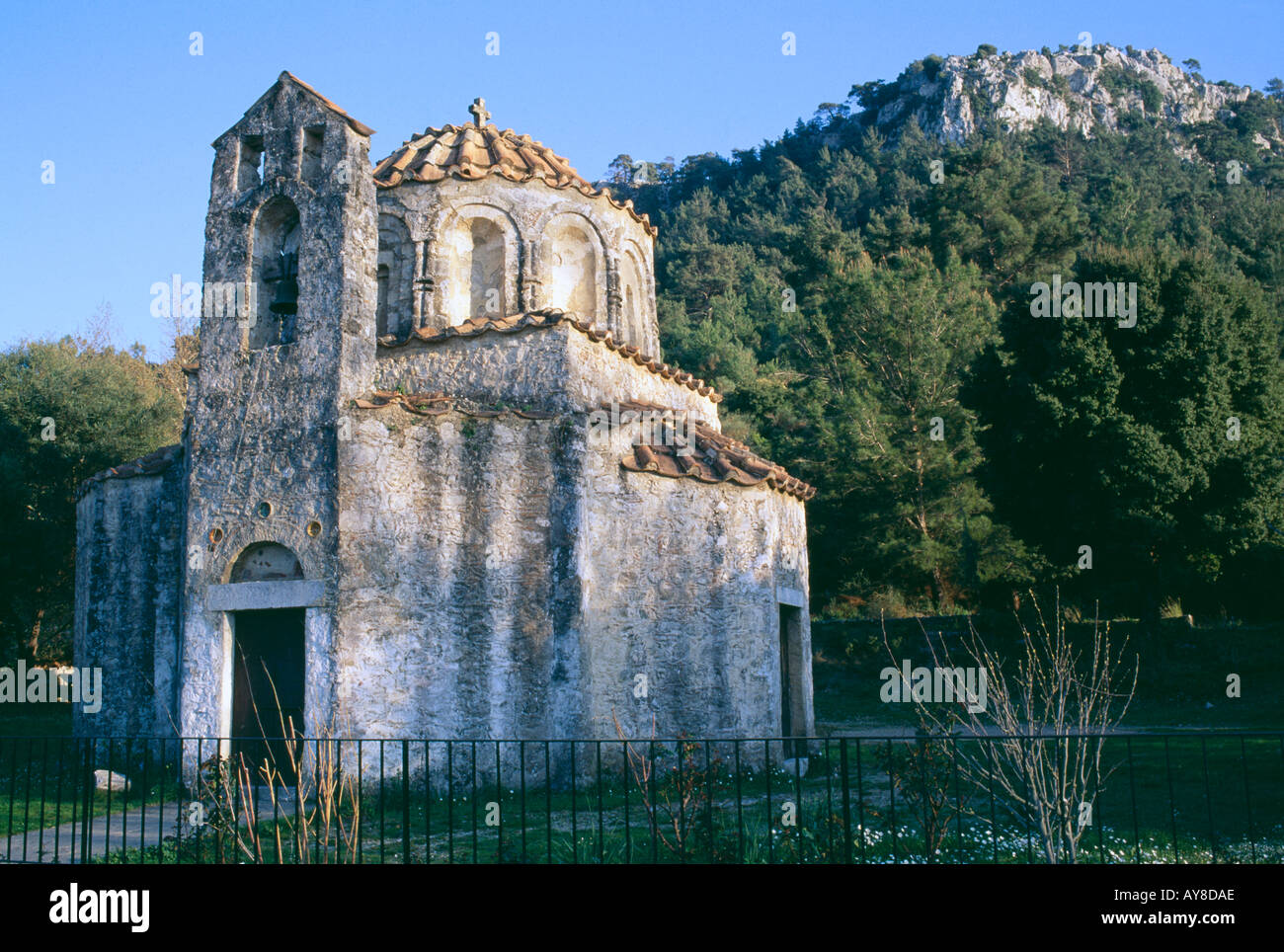 Argaki Fountokli Nikolas Rhodes Grèce Banque D'Images