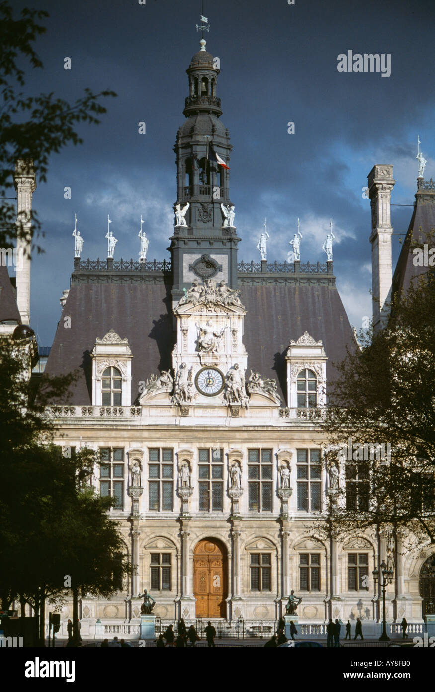 Hôtel de Ville Town Hall Paris France Banque D'Images
