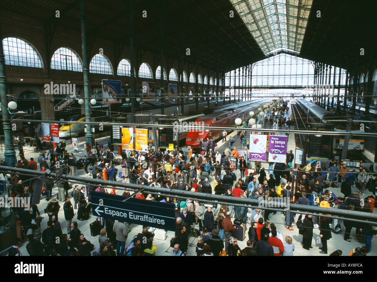 La gare du Nord Paris France Banque D'Images