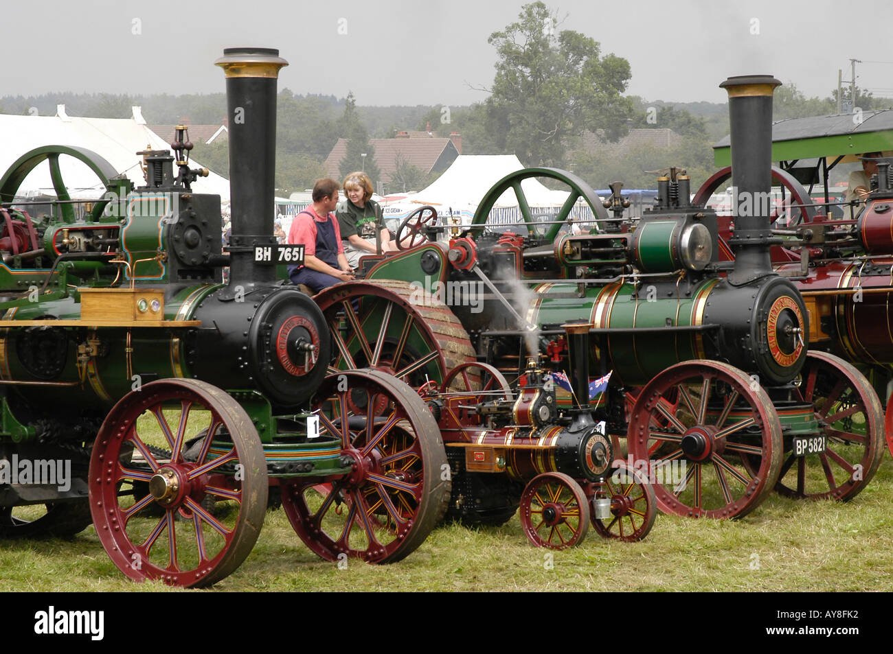 Les moteurs de traction à vapeur Weeting Rally Norfolk UK Banque D'Images