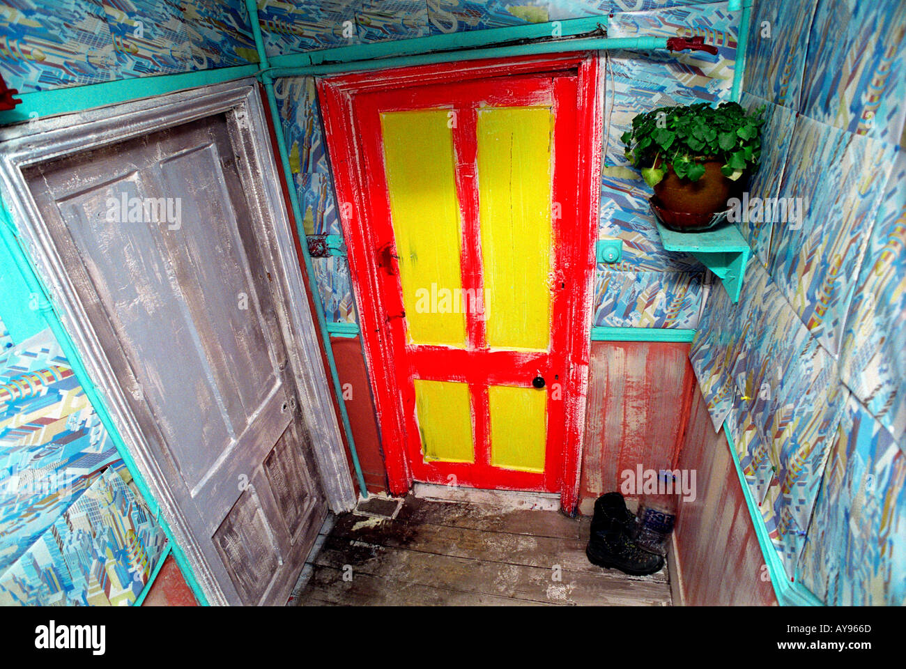 Au lieu d'escalier Agnes Squat dans Kennington dans le sud de Londres. Banque D'Images