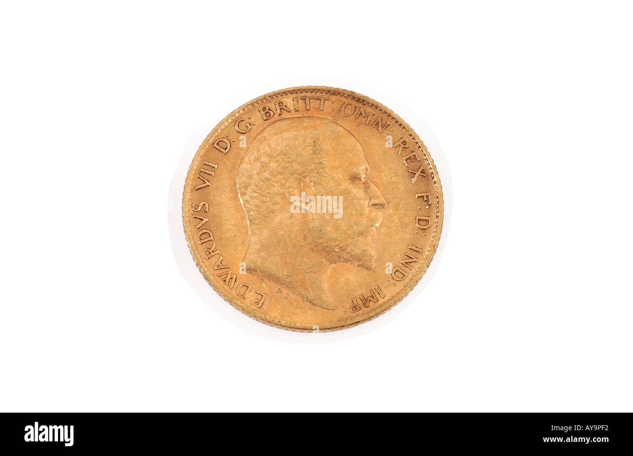 1909 1/2 d'or pièce souverain Banque D'Images