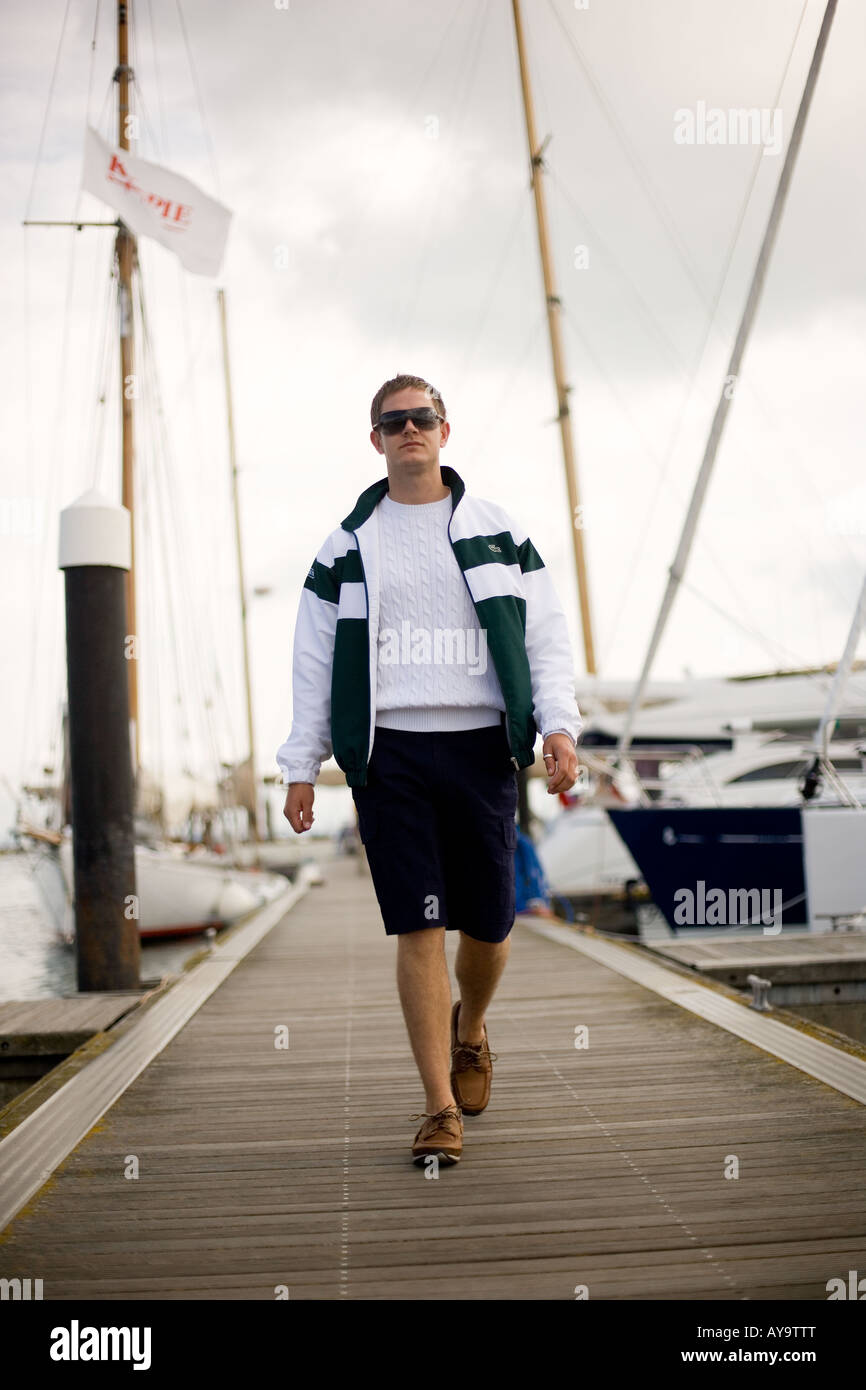 ÉQUIPAGE DE VOILE Banque D'Images