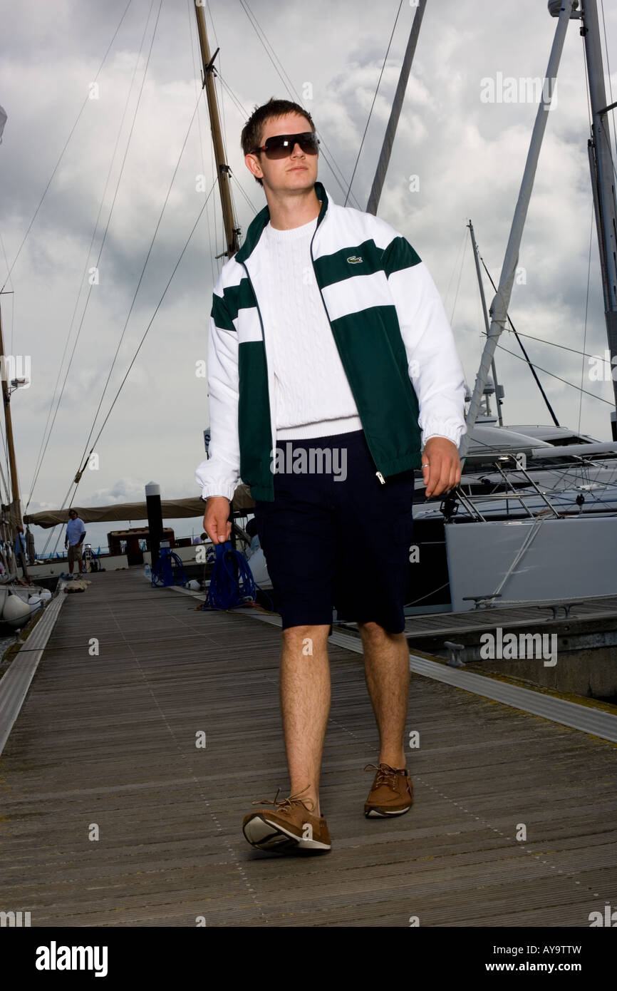 ÉQUIPAGE DE VOILE Banque D'Images