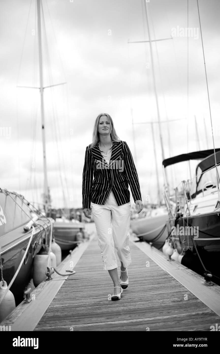 ÉQUIPAGE DE VOILE Banque D'Images