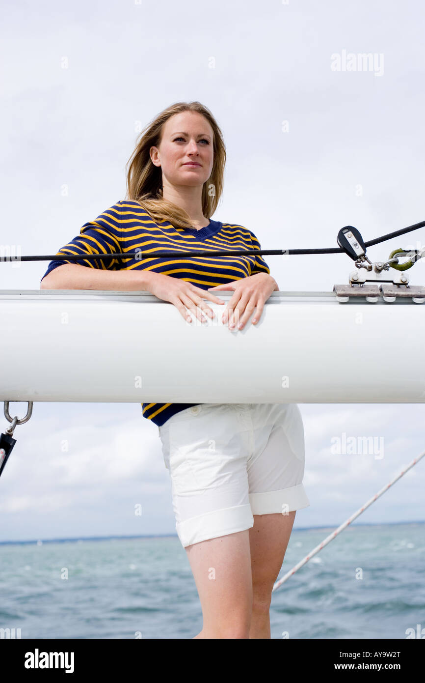 ÉQUIPAGE DE VOILE Banque D'Images