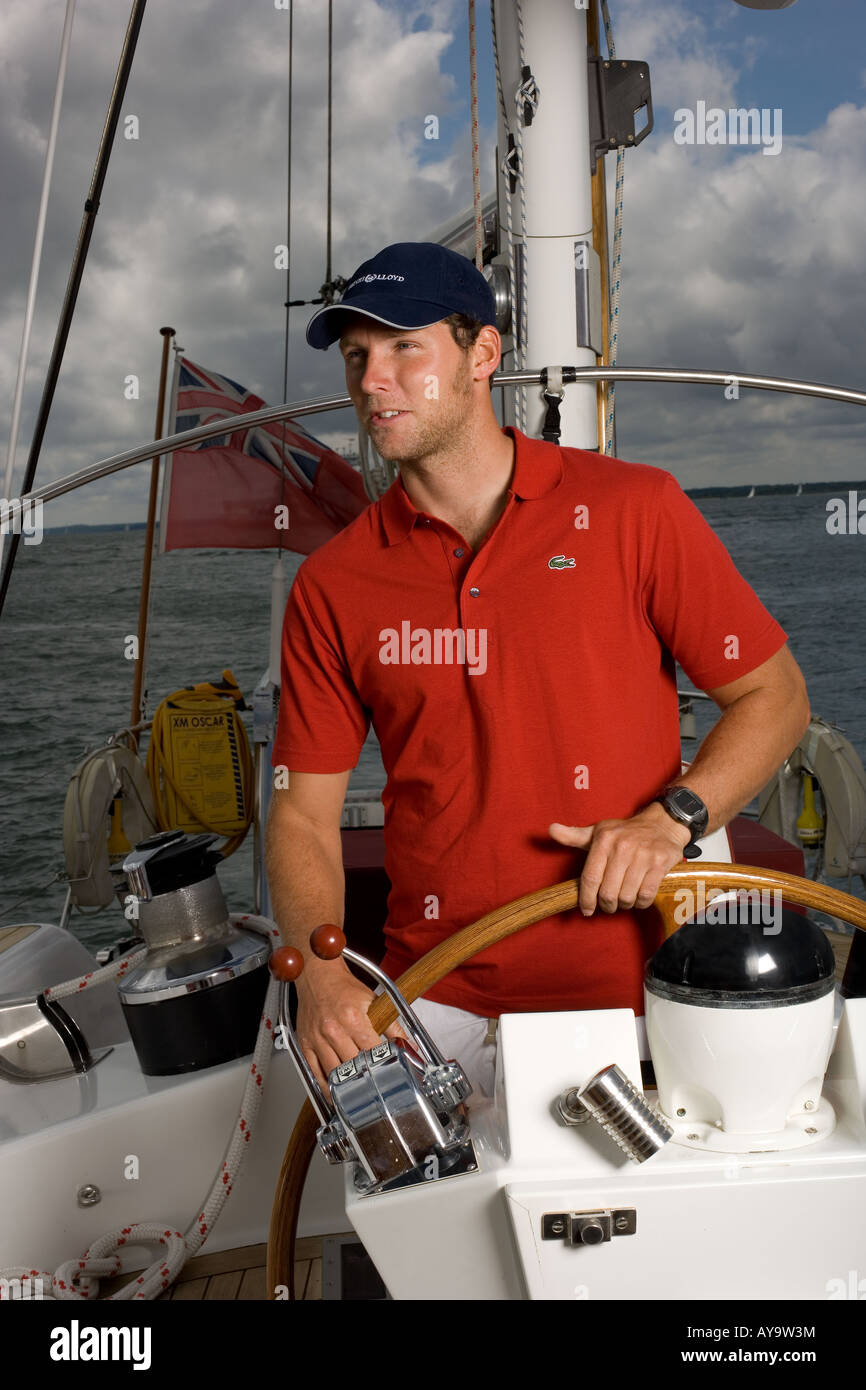 ÉQUIPAGE DE VOILE Banque D'Images